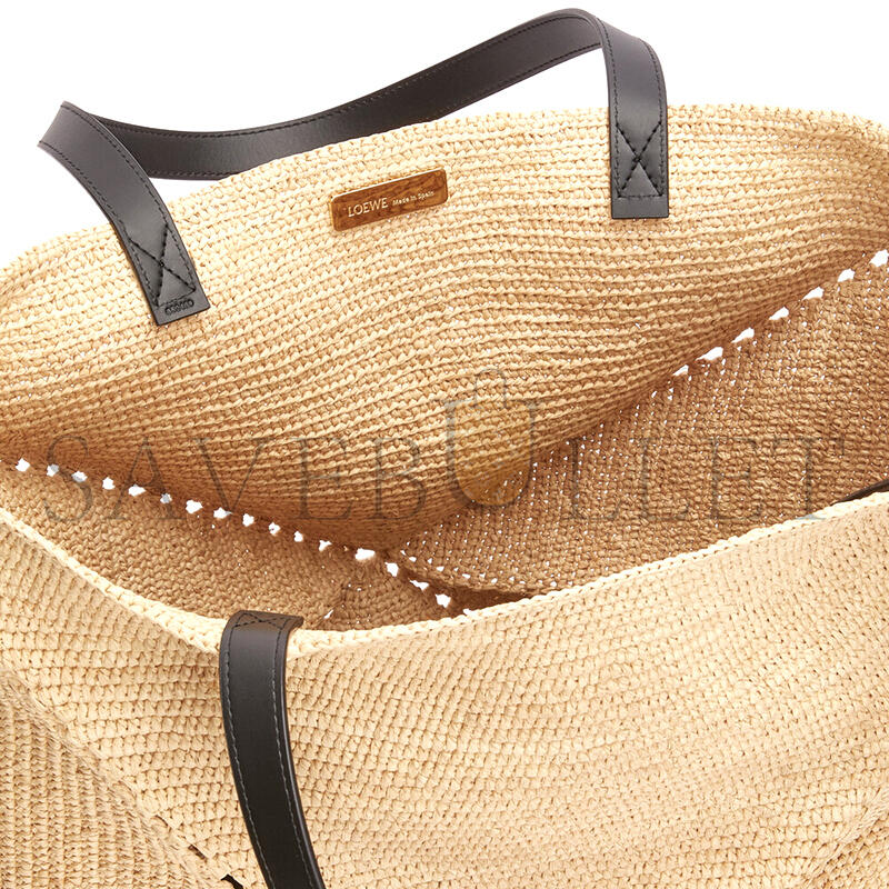 L0ew* xl puzzle fold tote in raffia b779q18x18 (42*41*18cm)